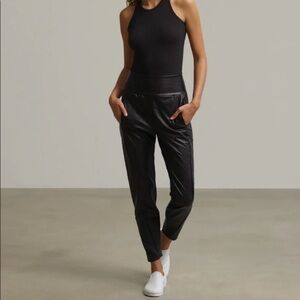 Commando Faux Leather Tapered Pant  SLG65 Black XL